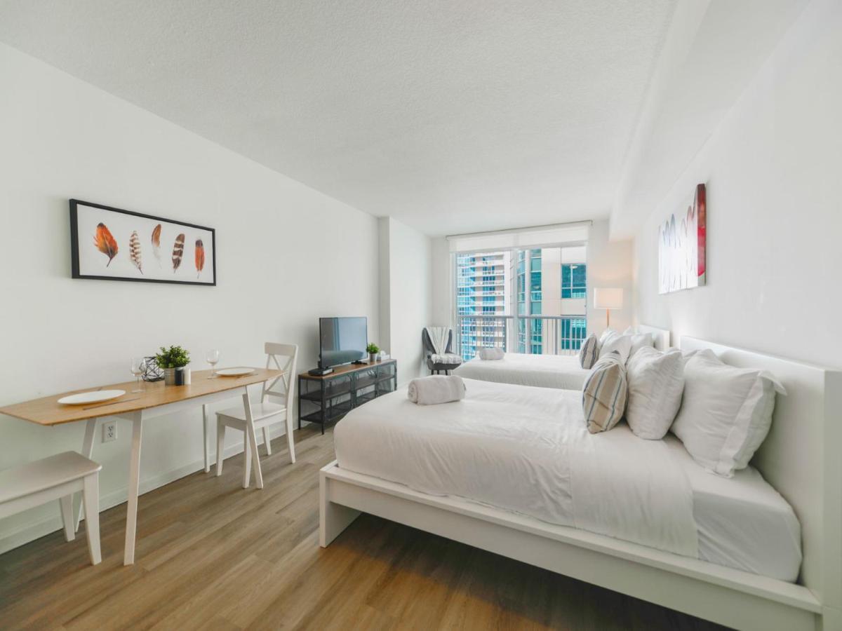 Cozy And Bohemian Studio In Brickell Miami Luaran gambar